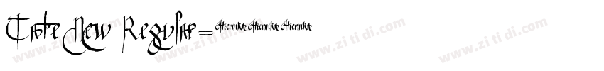 Tate New Regular字体转换